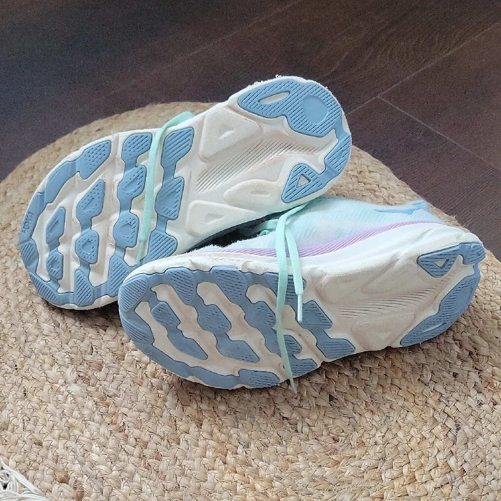 Hoka Women's Light Blue and Lavender Athletic Shoes - Picture 12 of 16